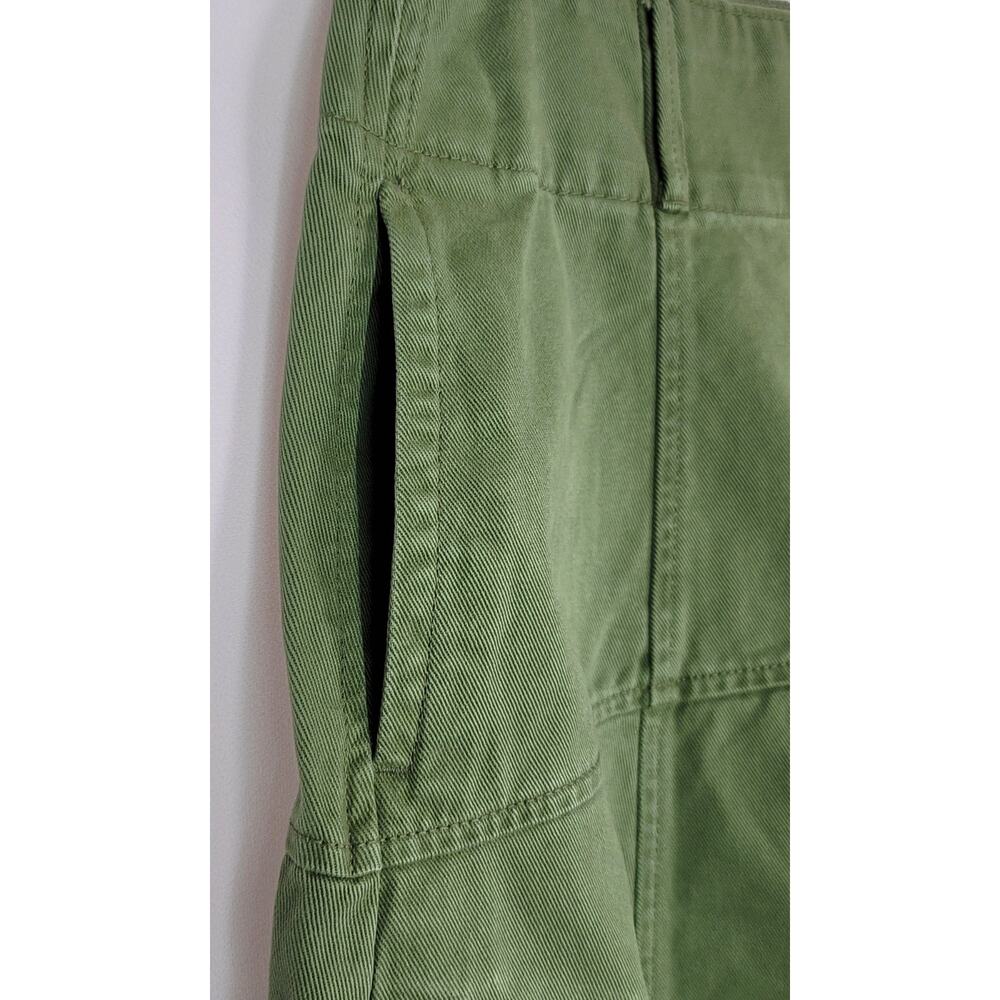 FREE ASSEMBLY Flared Skirt with Yoke Military Green w/Pockets Womens Size: 12 - Picture 5 of 15
